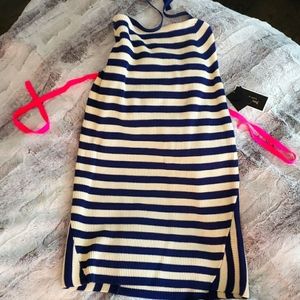 Juicy Couture dress size medium Navy Blue and Cream